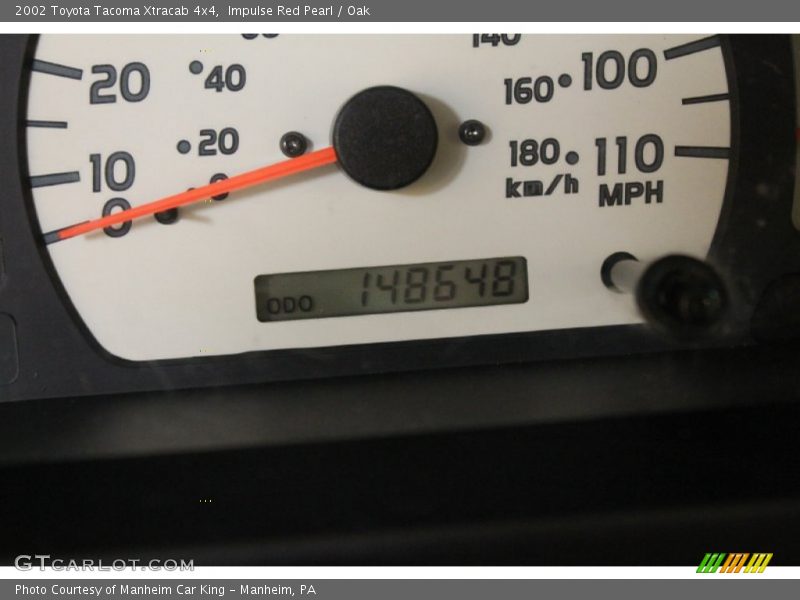 Impulse Red Pearl / Oak 2002 Toyota Tacoma Xtracab 4x4