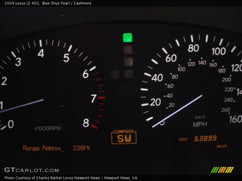 Blue Onyx Pearl / Cashmere 2004 Lexus LS 430
