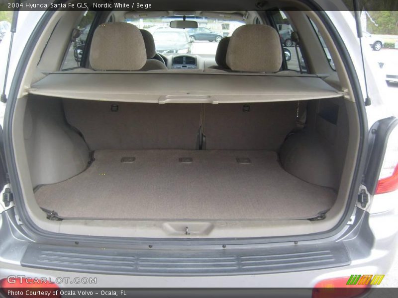 Nordic White / Beige 2004 Hyundai Santa Fe GLS