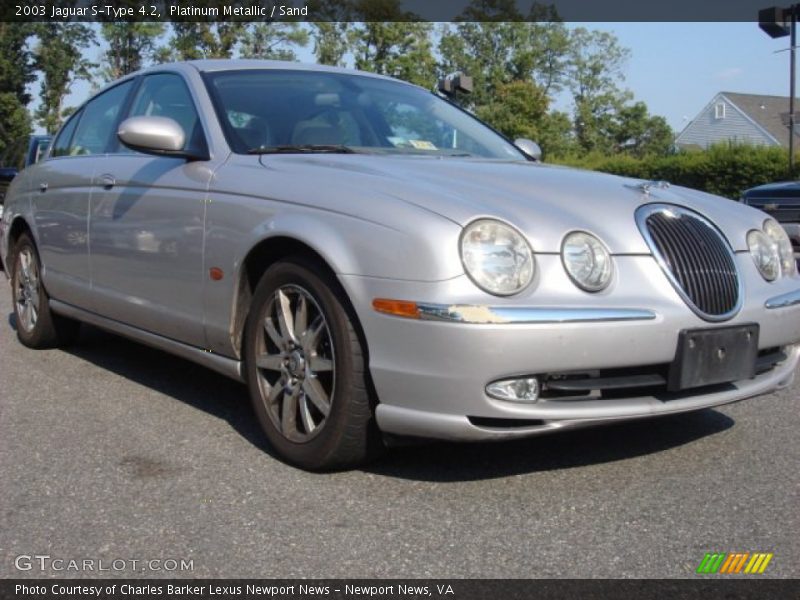 Platinum Metallic / Sand 2003 Jaguar S-Type 4.2