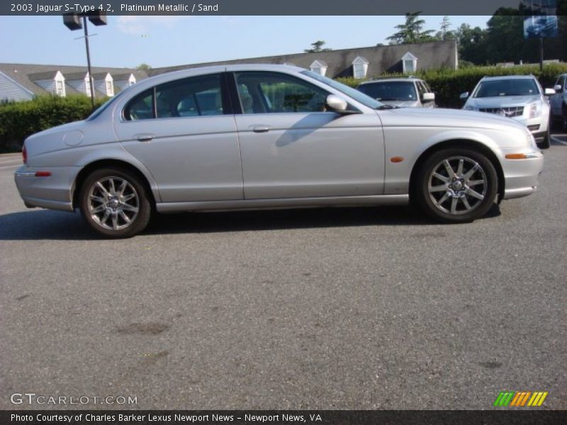 Platinum Metallic / Sand 2003 Jaguar S-Type 4.2