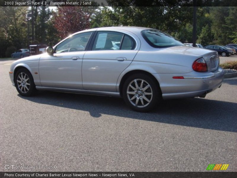 Platinum Metallic / Sand 2003 Jaguar S-Type 4.2