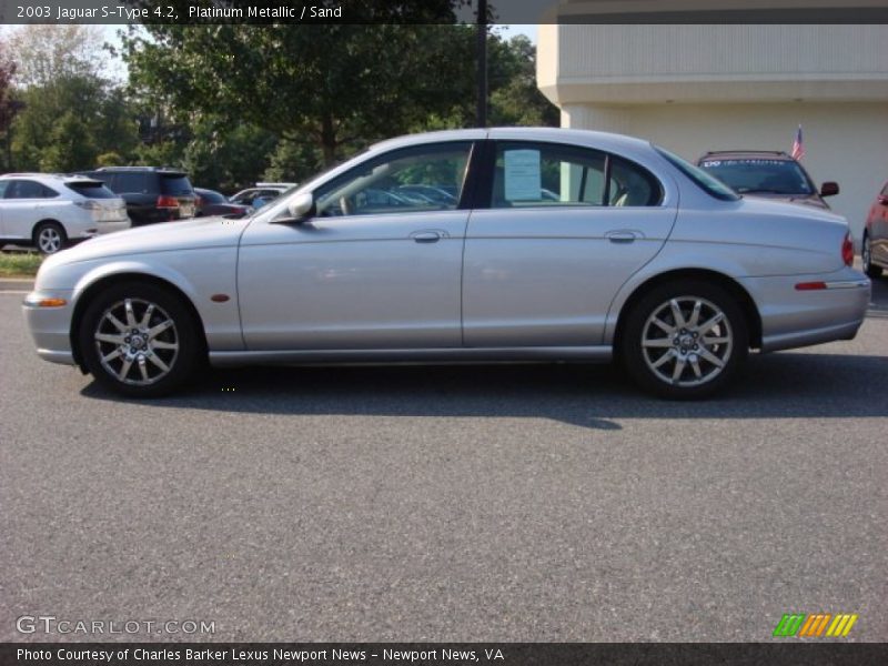 Platinum Metallic / Sand 2003 Jaguar S-Type 4.2