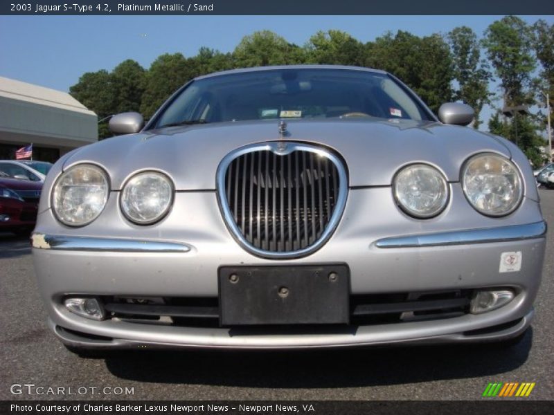 Platinum Metallic / Sand 2003 Jaguar S-Type 4.2