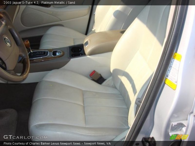 Platinum Metallic / Sand 2003 Jaguar S-Type 4.2
