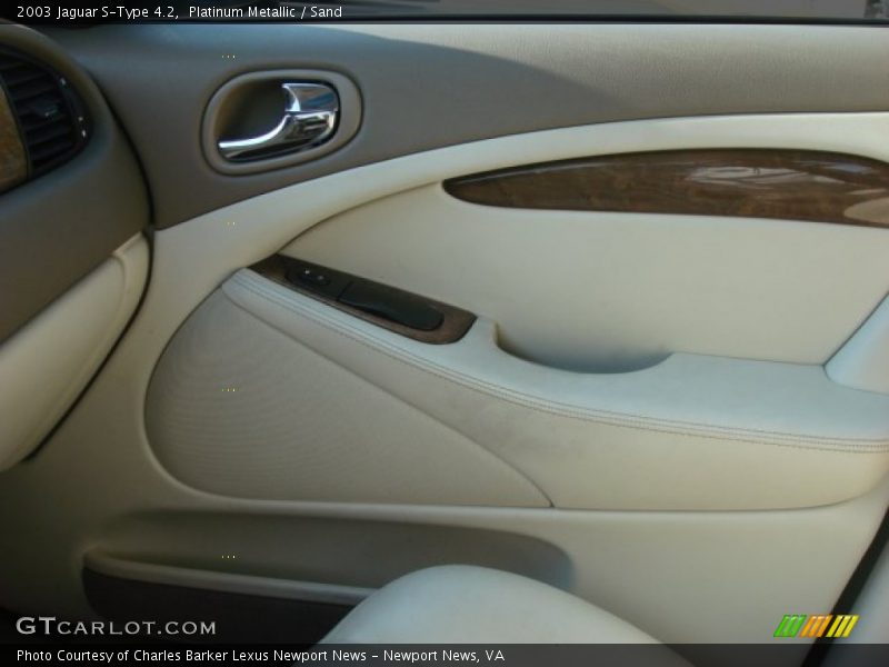 Platinum Metallic / Sand 2003 Jaguar S-Type 4.2