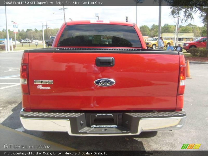 Bright Red / Medium Flint Grey 2008 Ford F150 XLT SuperCrew
