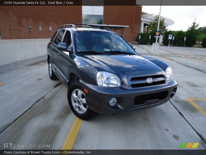 Steel Blue / Gray 2006 Hyundai Santa Fe GLS