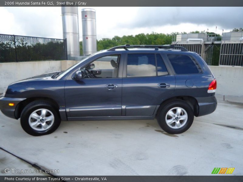 Steel Blue / Gray 2006 Hyundai Santa Fe GLS