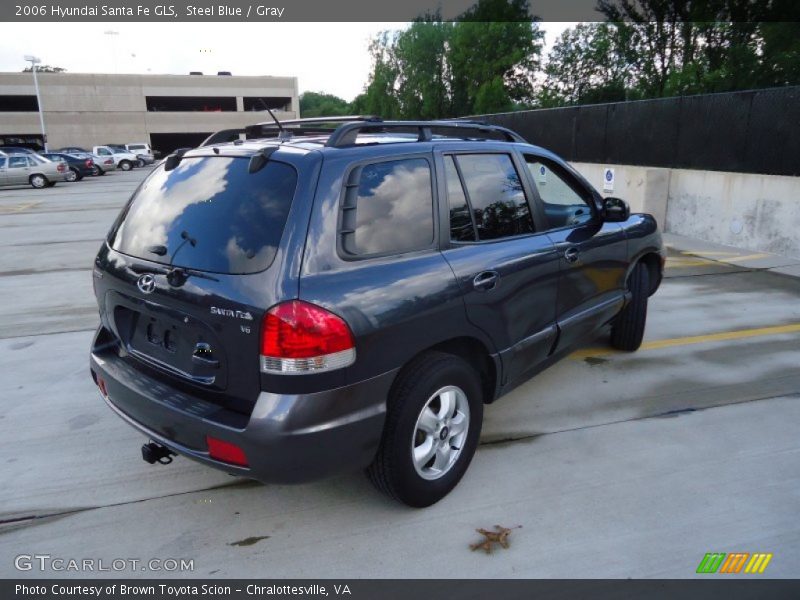 Steel Blue / Gray 2006 Hyundai Santa Fe GLS