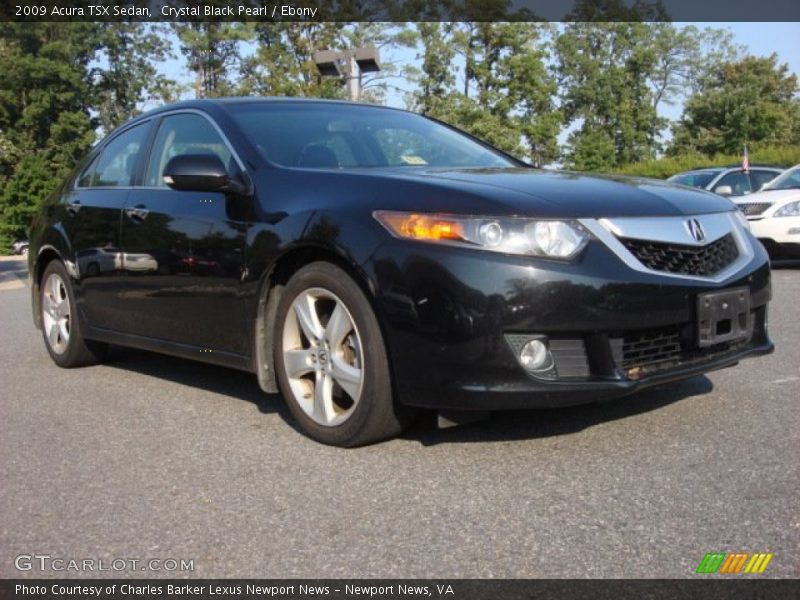 Crystal Black Pearl / Ebony 2009 Acura TSX Sedan