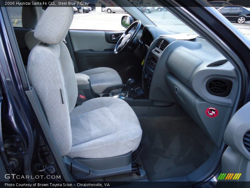 Steel Blue / Gray 2006 Hyundai Santa Fe GLS