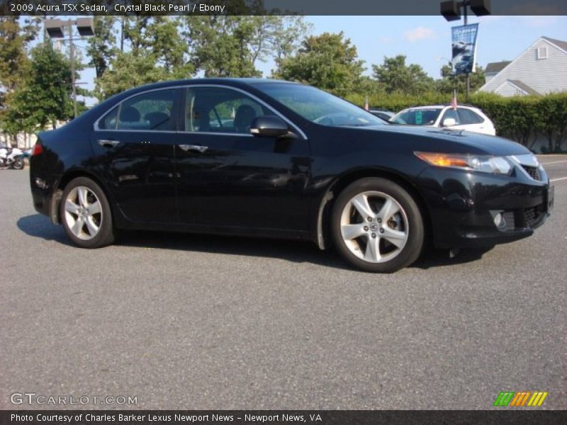 Crystal Black Pearl / Ebony 2009 Acura TSX Sedan