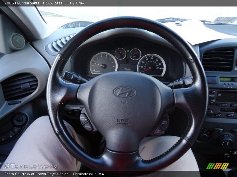 Steel Blue / Gray 2006 Hyundai Santa Fe GLS