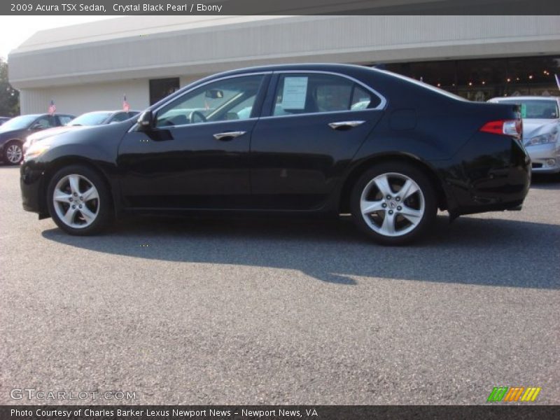 Crystal Black Pearl / Ebony 2009 Acura TSX Sedan