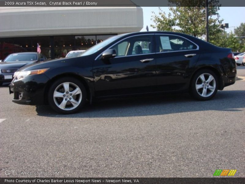 Crystal Black Pearl / Ebony 2009 Acura TSX Sedan