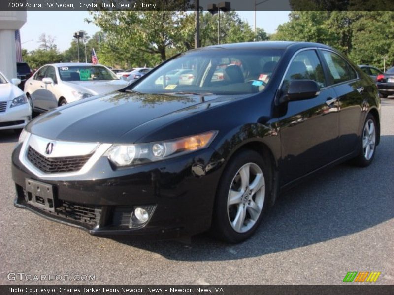Crystal Black Pearl / Ebony 2009 Acura TSX Sedan