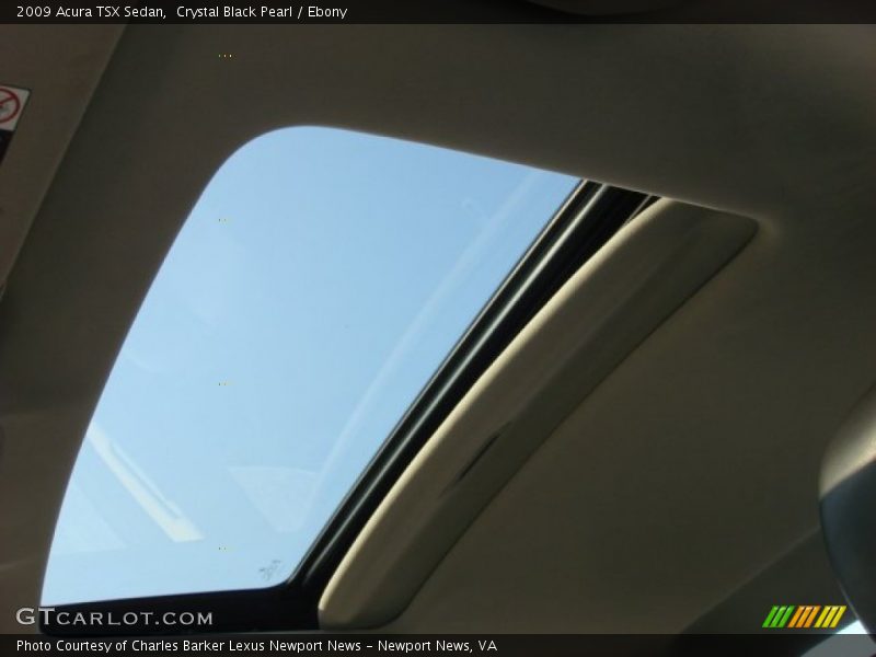 Crystal Black Pearl / Ebony 2009 Acura TSX Sedan