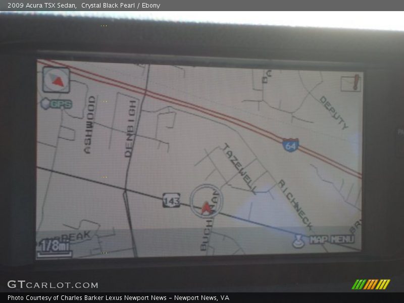 Crystal Black Pearl / Ebony 2009 Acura TSX Sedan