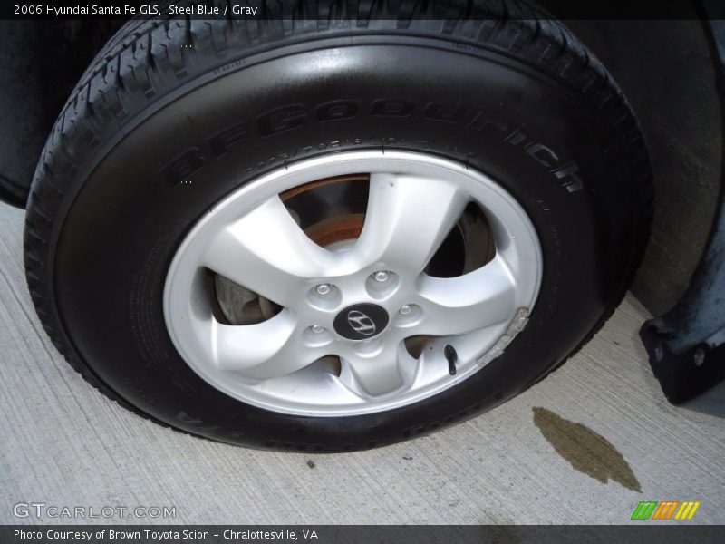 Steel Blue / Gray 2006 Hyundai Santa Fe GLS