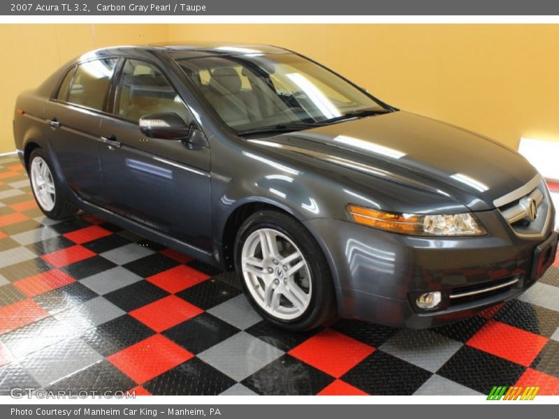 Carbon Gray Pearl / Taupe 2007 Acura TL 3.2