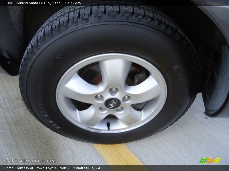 Steel Blue / Gray 2006 Hyundai Santa Fe GLS