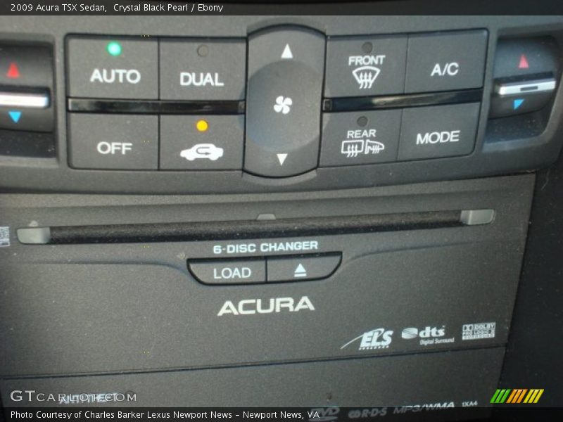 Crystal Black Pearl / Ebony 2009 Acura TSX Sedan