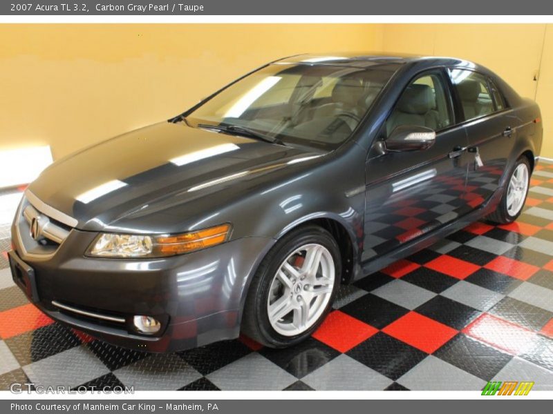 Carbon Gray Pearl / Taupe 2007 Acura TL 3.2