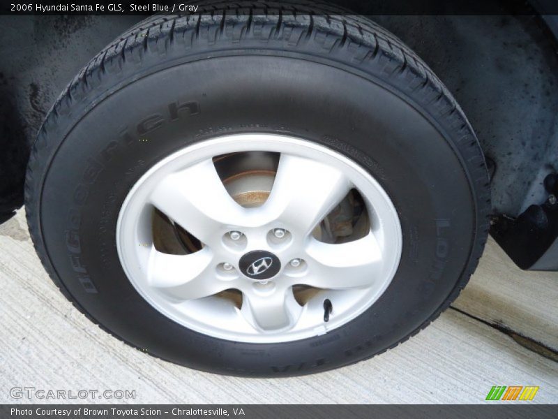 Steel Blue / Gray 2006 Hyundai Santa Fe GLS