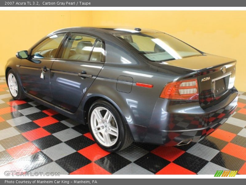 Carbon Gray Pearl / Taupe 2007 Acura TL 3.2
