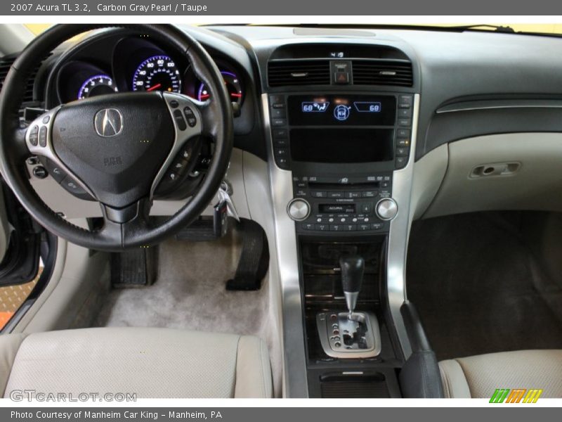 Carbon Gray Pearl / Taupe 2007 Acura TL 3.2