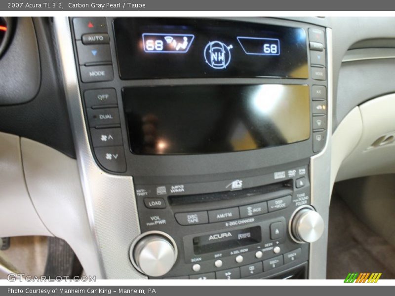 Carbon Gray Pearl / Taupe 2007 Acura TL 3.2
