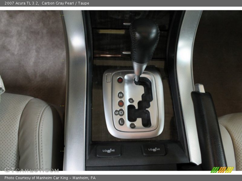 Carbon Gray Pearl / Taupe 2007 Acura TL 3.2