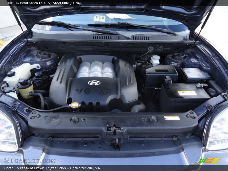Steel Blue / Gray 2006 Hyundai Santa Fe GLS