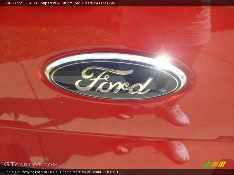 Bright Red / Medium Flint Grey 2008 Ford F150 XLT SuperCrew