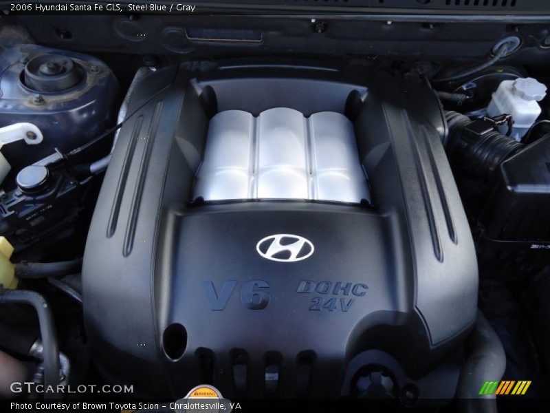 Steel Blue / Gray 2006 Hyundai Santa Fe GLS