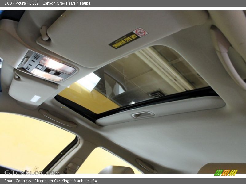 Carbon Gray Pearl / Taupe 2007 Acura TL 3.2