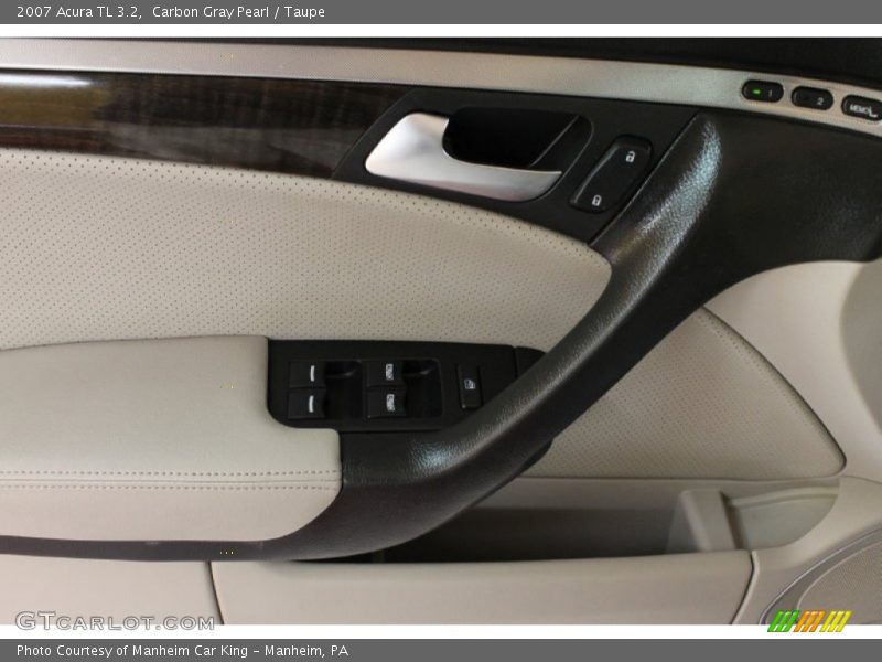Carbon Gray Pearl / Taupe 2007 Acura TL 3.2