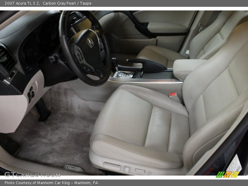 Carbon Gray Pearl / Taupe 2007 Acura TL 3.2