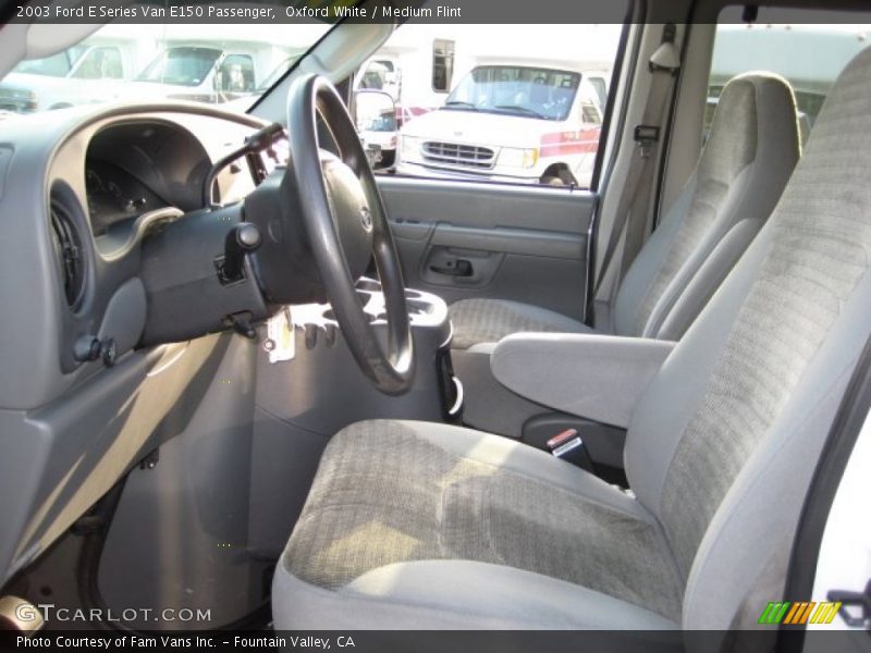 Oxford White / Medium Flint 2003 Ford E Series Van E150 Passenger