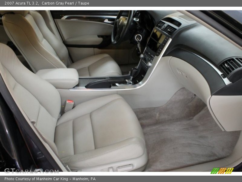 Carbon Gray Pearl / Taupe 2007 Acura TL 3.2