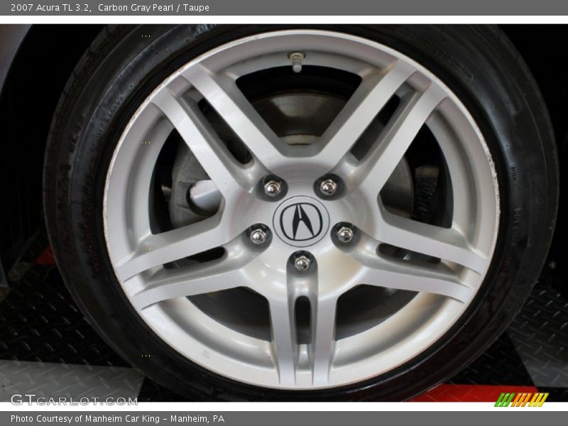 Carbon Gray Pearl / Taupe 2007 Acura TL 3.2