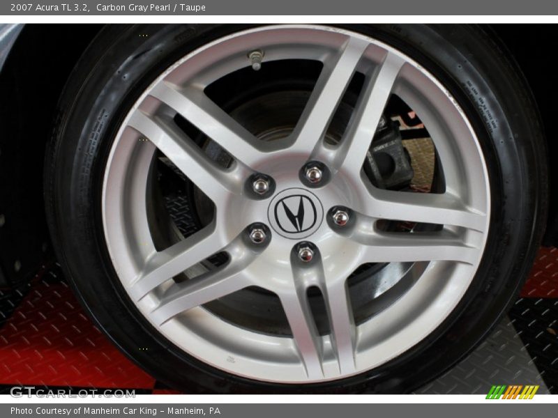 Carbon Gray Pearl / Taupe 2007 Acura TL 3.2