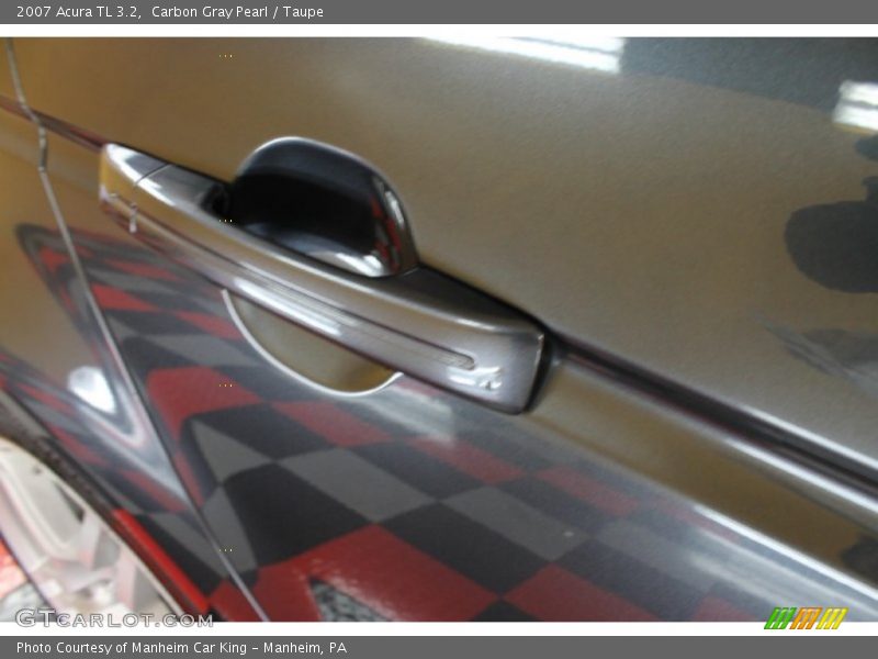 Carbon Gray Pearl / Taupe 2007 Acura TL 3.2