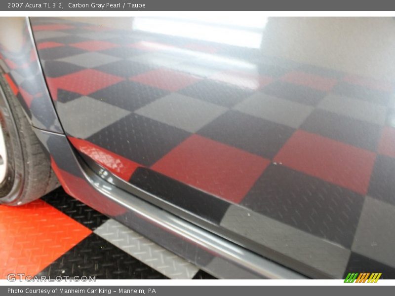 Carbon Gray Pearl / Taupe 2007 Acura TL 3.2
