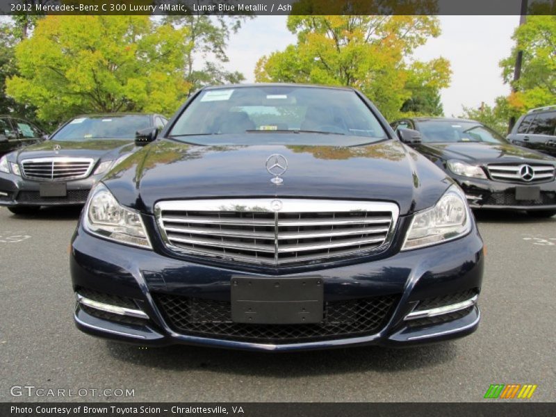 Lunar Blue Metallic / Ash 2012 Mercedes-Benz C 300 Luxury 4Matic