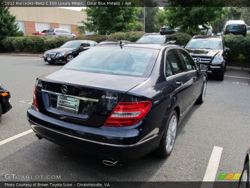 Lunar Blue Metallic / Ash 2012 Mercedes-Benz C 300 Luxury 4Matic