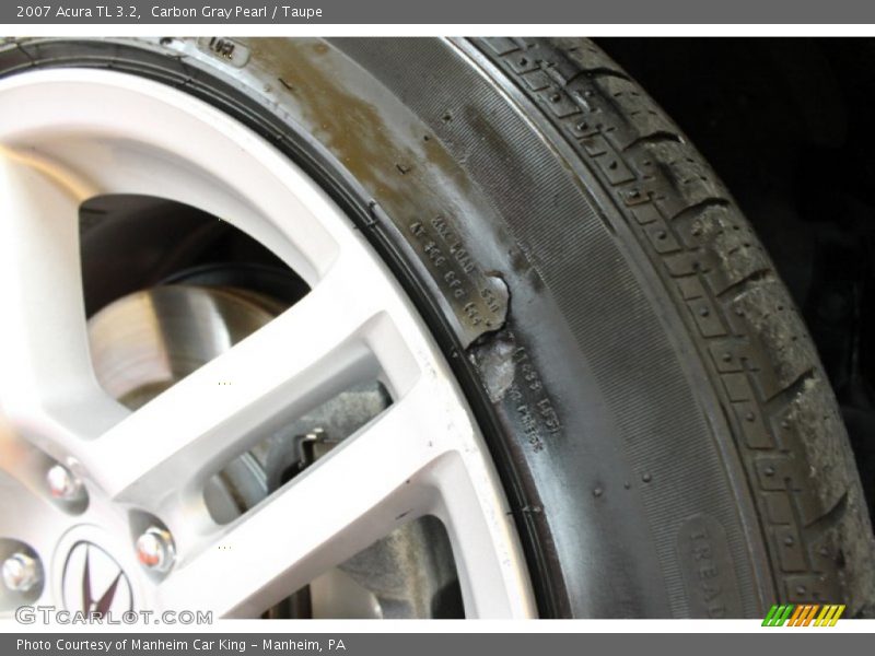 Carbon Gray Pearl / Taupe 2007 Acura TL 3.2
