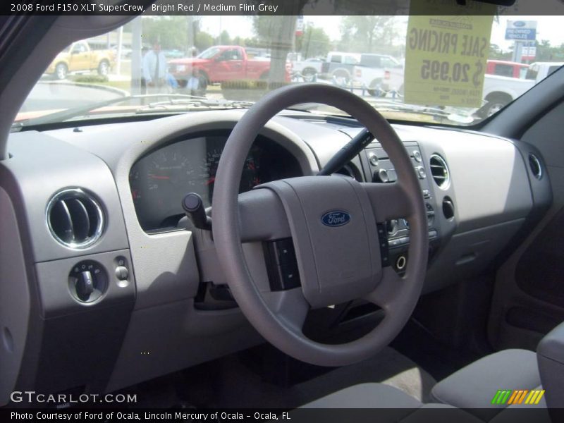 Bright Red / Medium Flint Grey 2008 Ford F150 XLT SuperCrew