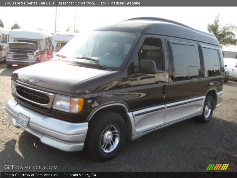 Black / Medium Graphite 2000 Ford E Series Van E150 Passenger Conversion
